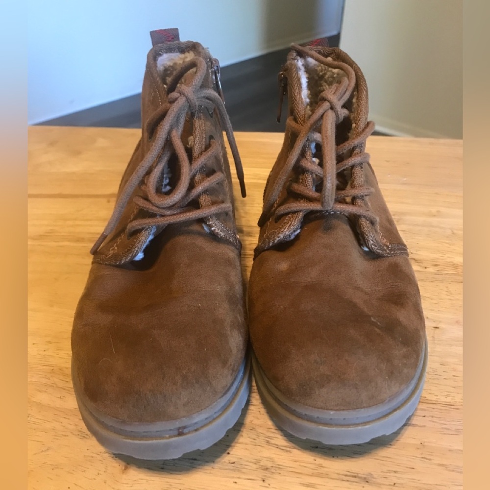 Cat & Jack Boy's Ronin Slip-on Zipper Chukka Boots in Tan Size 13